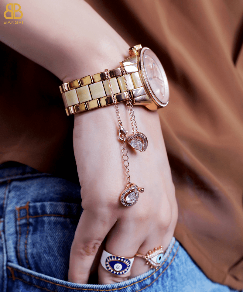 I Heart Me Solitaire Watch Charm - Bansri Mehta Design