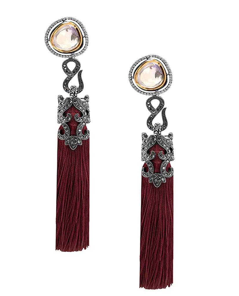 Leiah Tassel Duster Earrings - BANSRI                                                                 Jewelry Lounge