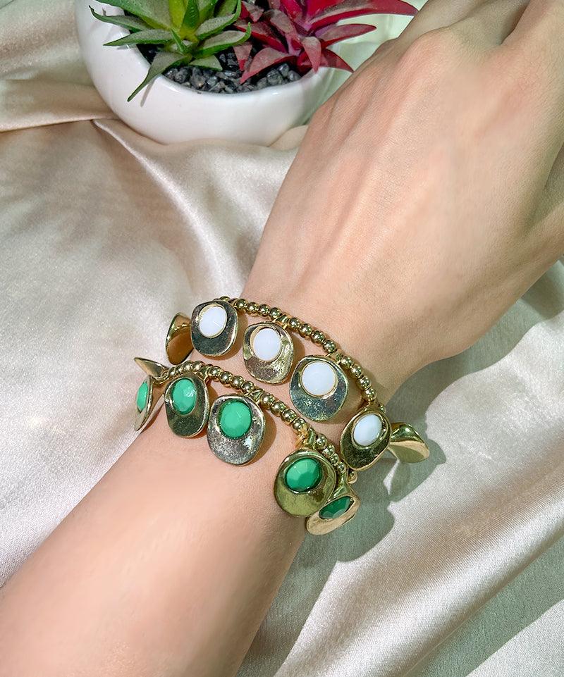 Mosaic Enamel Beaded Bracelet - Bansri Mehta Design
