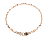 Le Panthera Rosegold Collar Necklace & Bracelet & Earring Set - Bansri Mehta Design