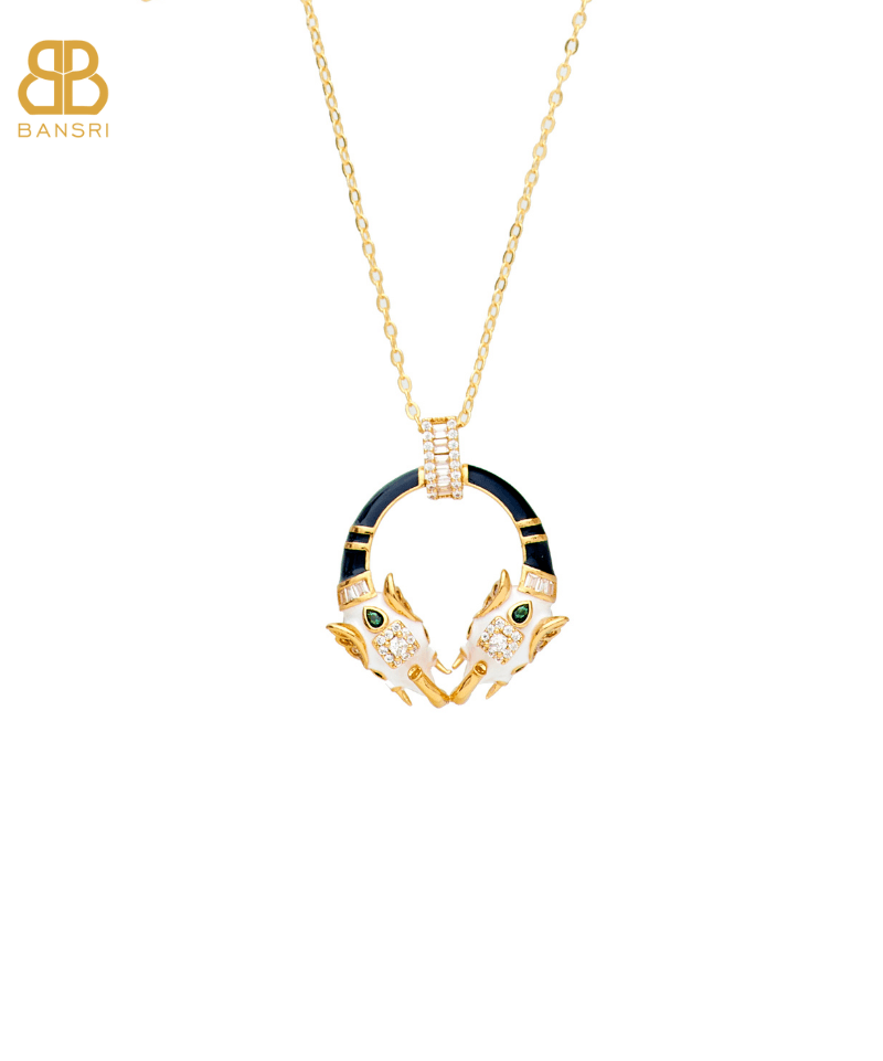 Safari Ele Necklace, Bracelet, Hoop Earrings & Ring Set - Bansri Mehta Design