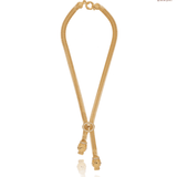 Double Headed Panthera Snakechain Dangler Necklace - Bansri Mehta Design
