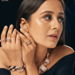 Cuban Link Twister Panther Necklace, Bracelet & Earring Set - Bansri Mehta Design