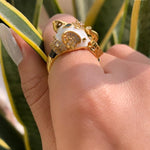 Safari Ele Necklace, Bracelet, Hoop Earrings & Ring Set - Bansri Mehta Design