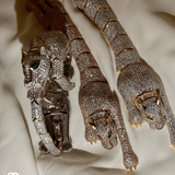 Glam Crystal Encrusted Panther Bracelet - Bansri Mehta Design