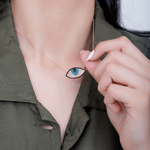 Sterling Silver Third Eye Necklace - Bansri Mehta Design