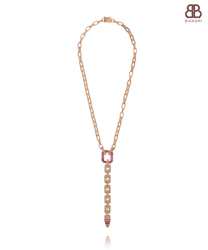 Serefina Crystal Link Necklace - Bansri Mehta Design