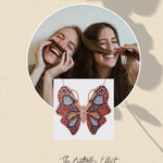 Multicolour Butterfly Necklace with Swarovski Crystals - Bansri Mehta Design