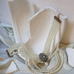 Victorian Antique Pearl Choker Necklace & Earring Set - Bansri Mehta Design
