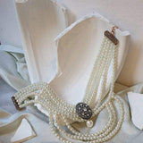 Victorian Antique Pearl Choker Necklace & Earring Set - Bansri Mehta Design