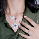 Gorgeous Glam Evil Eye Necklace - Bansri Mehta Design