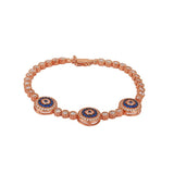 Three Eye Tennis Bracelet - BANSRI                                                                 Jewelry Lounge