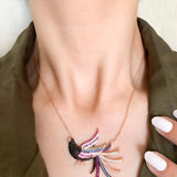Bold and Bright Tropical Bird Necklace - Bansri Mehta Design