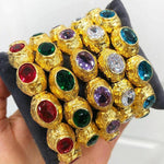 Bedazzle Flexi Bangle Bracelet - Gold - Bansri Mehta Design