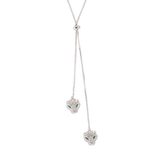 Double Headed Panthera Adjustable Lariat Necklace - Bansri Mehta Design