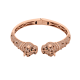 Le Panthera Rosegold Collar Necklace & Bracelet & Earring Set - Bansri Mehta Design