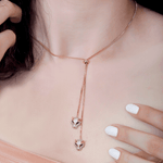 Double Headed Panthera Adjustable Lariat Necklace - Bansri Mehta Design