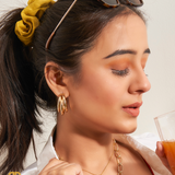 Trio Circular Gold Hoop Earrings