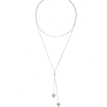 Double Headed Panthera Adjustable Lariat Necklace - Bansri Mehta Design
