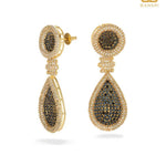 Kelly Crystal Encrusted Tear Drop Earrings - Bansri Mehta Design