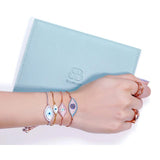 Evil Eye Disc Adjustable Cord Bracelet - Bansri Mehta Design