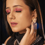 Chunky Crystal Encrusted Panther Head Stud Earrings - Bansri Mehta Design