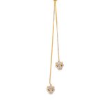 Double Headed Panthera Adjustable Lariat Necklace - Bansri Mehta Design