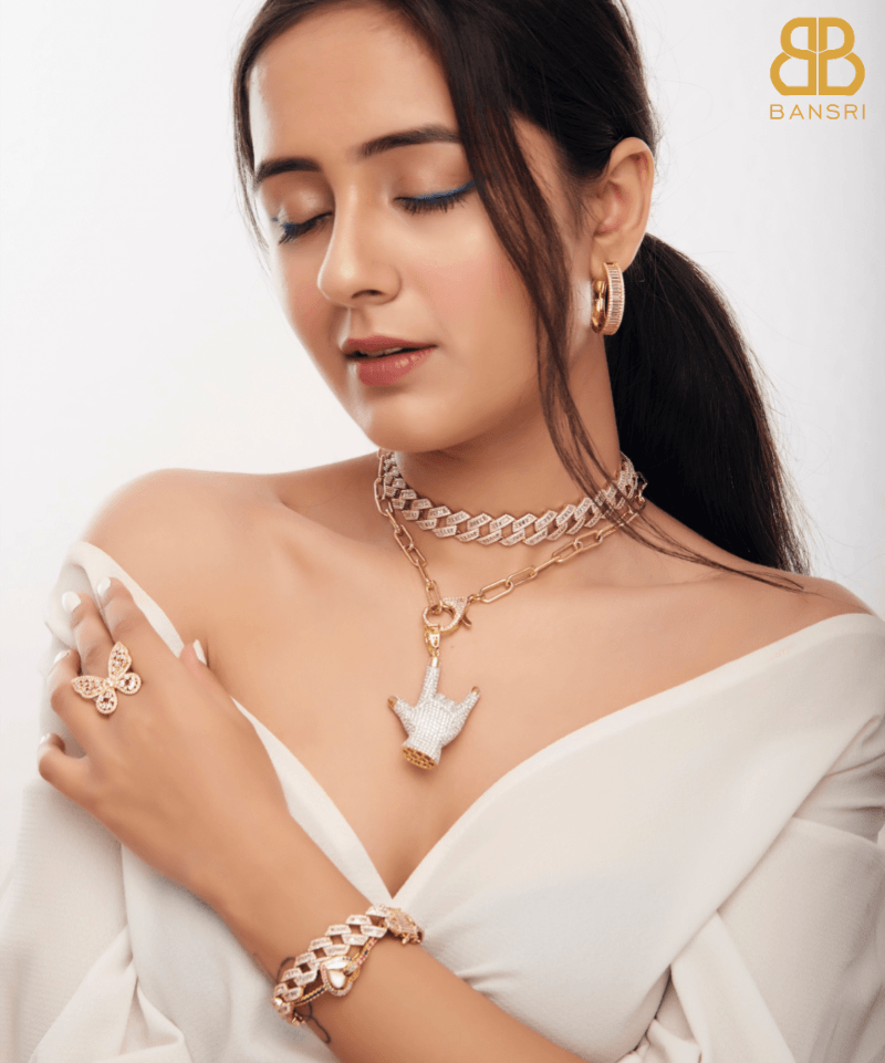 Rockstar Detachable Pendant Link Necklace - Bansri Mehta Design