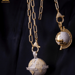 The World Is Mine Detachable Pendant Link Necklace - Bansri Mehta Design