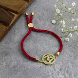Om Adjustable Cord Bracelet For Mens