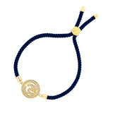 Om Adjustable Cord Bracelet For Mens