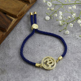 Om Adjustable Cord Bracelet For Mens