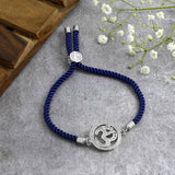 Om Adjustable Cord Bracelet For Mens