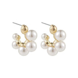 Medio Pearl Hoop Earrings