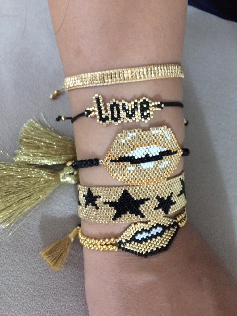 Love Beaded Adjustable Bracelet - Bansri Mehta Design