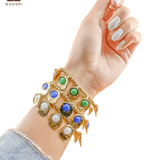 Mosaic Enamel Beaded Bracelet - Bansri Mehta Design