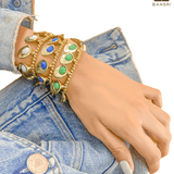 Mosaic Enamel Beaded Bracelet - Bansri Mehta Design
