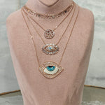 Gorgeous Glam Evil Eye Necklace - Bansri Mehta Design