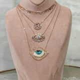 Gorgeous Glam Evil Eye Necklace - Bansri Mehta Design