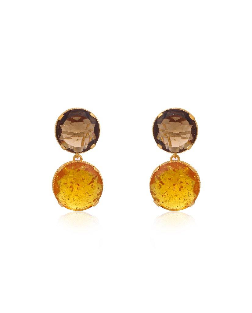 Alexa Cabachon Earrings - Bansri Mehta Design