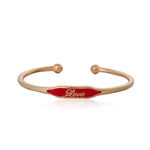 Love' Embossed Bracelet