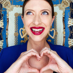 Palermo Heart Hoop Earring - Bansri Mehta Design
