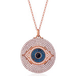 Glam Medallion Evil Eye Necklace - Bansri Mehta Design