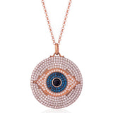 Glam Medallion Evil Eye Necklace - Bansri Mehta Design