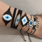 Love Beaded Adjustable Bracelet - Bansri Mehta Design