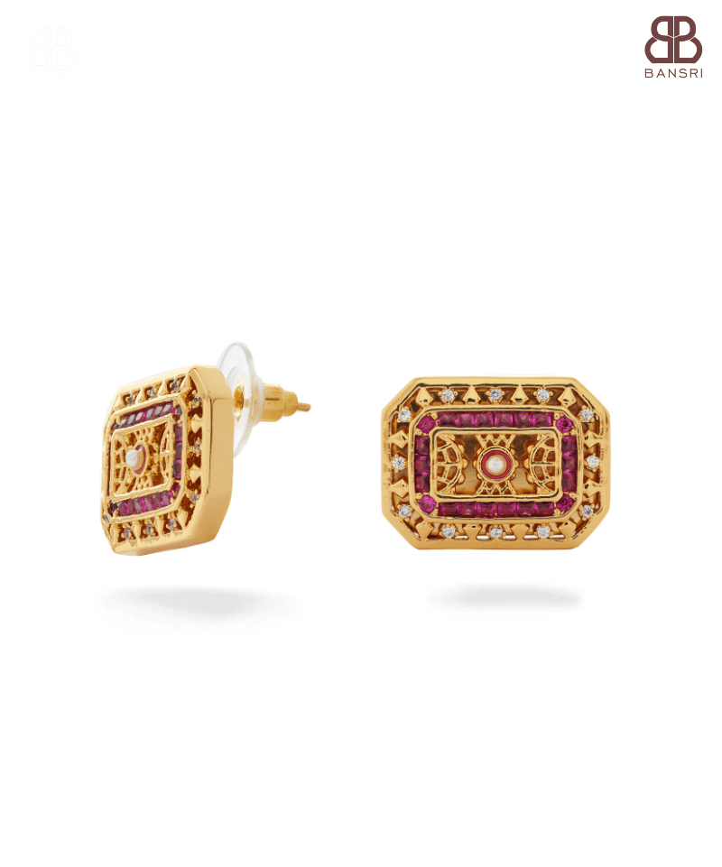 Junoon Hand Carved Necklace, Earring & Ring Set - Bansri Mehta Design