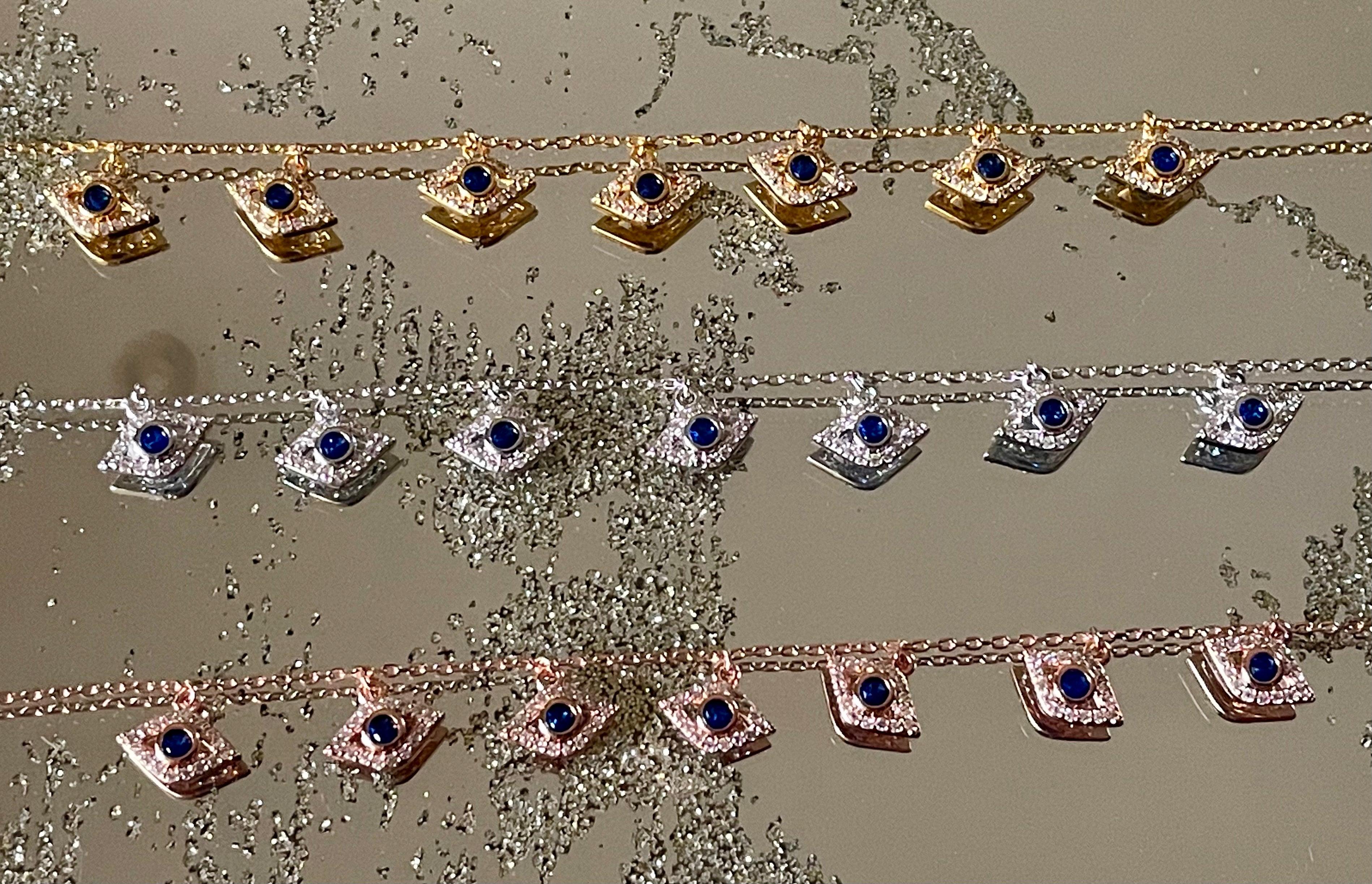 Mini Evil Eye Charm Bracelet - Bansri Mehta Design