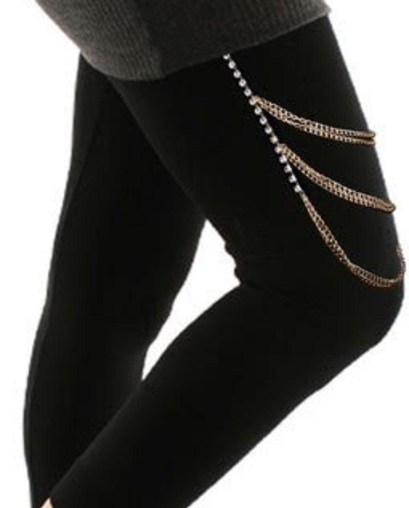 Studded Stunner Thigh Chain - Bansri Mehta Design
