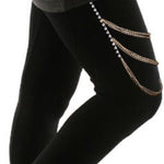 Studded Stunner Thigh Chain - Bansri Mehta Design