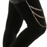 Studded Stunner Thigh Chain - Bansri Mehta Design